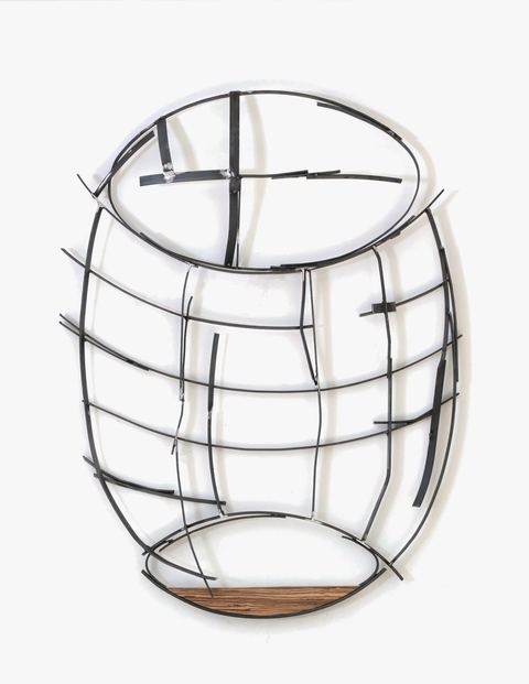 Basket, 2025, staal, hout