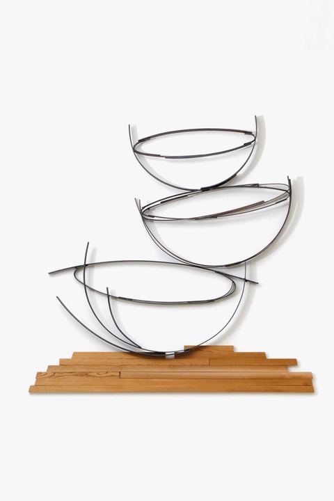 Stapeling, 2023, staal, hout
