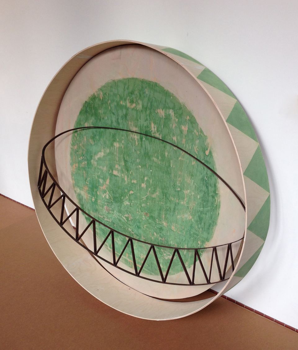 Tableau, 2015, hout, staal